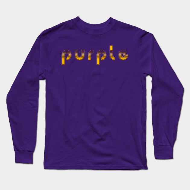 Purple Long Sleeve T-Shirt by Gsweathers